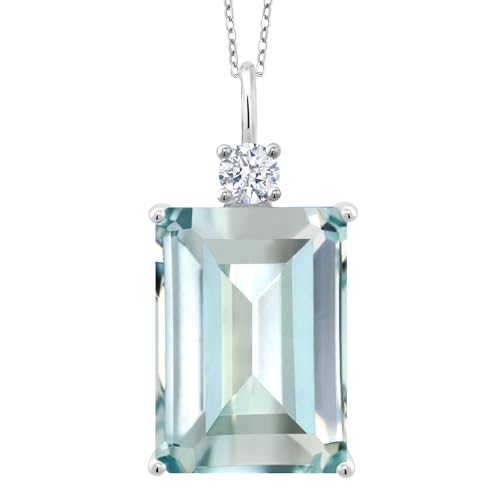 Gem Stone King Emerald Cut Pendant