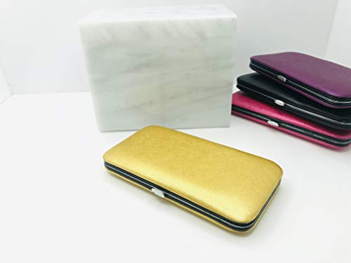 Magnetic 2022 fashion Tweezers Case In United States of America for Eyelash Extensions Individual Makeup Tools Storage Scissors Lash Tweezers Case (gold)