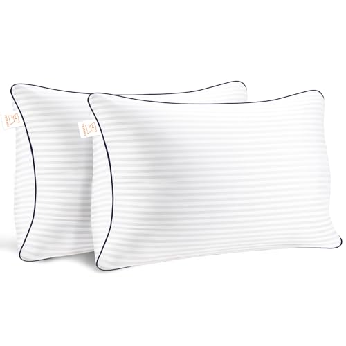 Yettbea Throw Pillows Insert, 12\'\' x 20\'\' Set of 2, Decorative for Couch, Sofa or Bed with Premium Down Alternative Filled, White