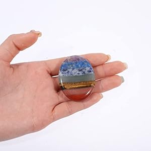 Thumb Worry Stone for Anxiety Healing Stones Chakra Crystals Meditation Crystal Gift for Energy Yoga Decoration