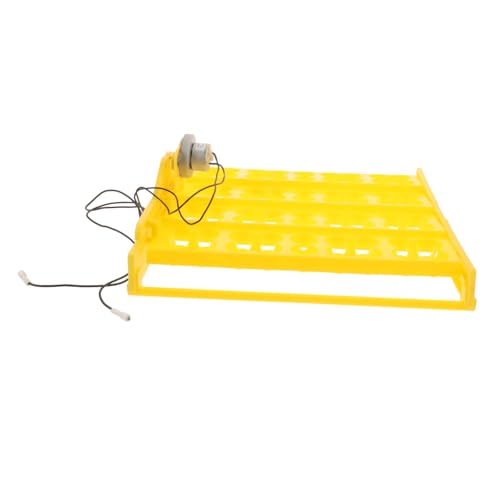 MERRYHAPY インキュベータ 卵トレイ 自動鶏ふ卵器トレイ 自動卵焼きトレイ 自動卵回転トレイ 鶏ふ卵器部品 鶏ふ卵器部分 チキンパレット製造機 孵化用のウズラの卵 プラスチック Yellow