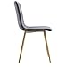EdgeMod EM-286-GRY-X4 Dining Chair with Natural Legs, Set of 4, Gray