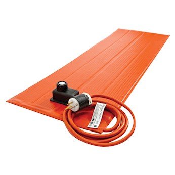 BriskHeat SRP06121ADJB Silicone Heating Blanket with Controller, 90 W, for Plastics, 6" x 12", 120 V