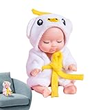 Muñeca realista para niños: mini recién nacido de aspecto real, compañero de juegos interactivo de bolsillo, ropa suave de , estuche de accesorios pulido Casa de muñecas | para regalo de Navida
