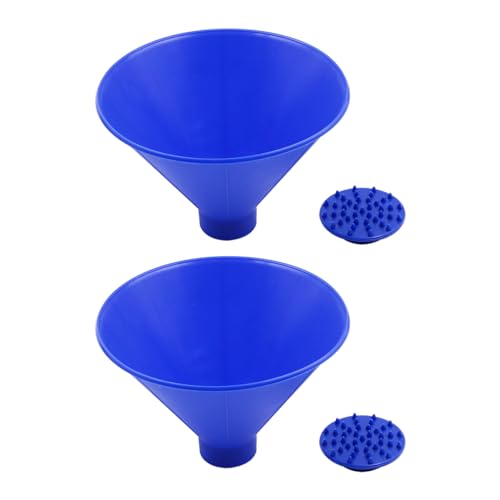 Grattoir à glace conique pour voiture | Lot de 2 cônes bleus - 2