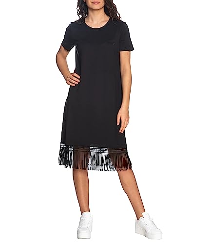 Abito Liu Jo jersey lungo nero ES23LJ58 TA3153 J5942 M