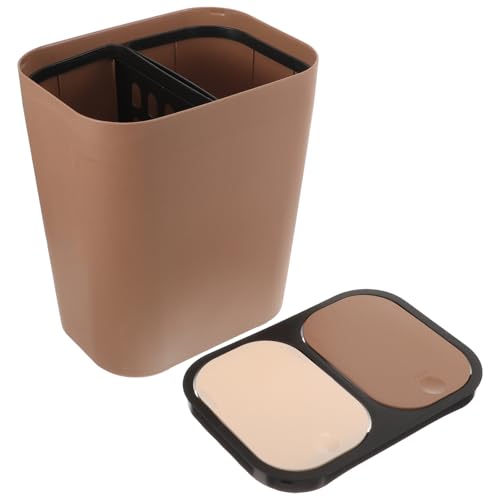 Caneca de basura doble con doble tapa 12.5 gal plástica