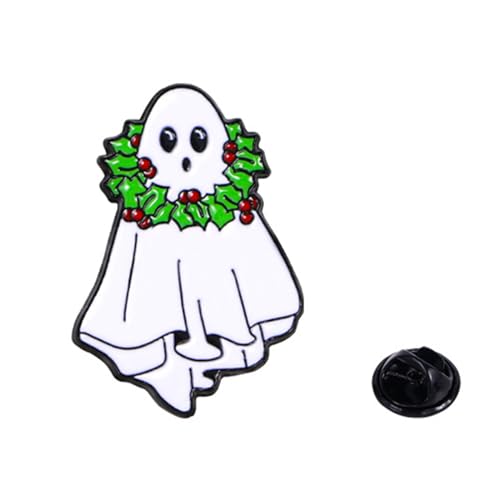 Broche de décoration de Noël pour femme émail style mignon - 2