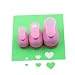CADY Crafts Punch Set 8mm 15mm 25mm paper punches 3pcs/Set (heart)