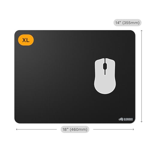 Image of GLORIOUS Gaming Mouse Pad GMP 2 - XL - Spill-Proof Mouse Pad, Optimised for All Gaming Sensors, Balanced Surface for Speed & Control, Edgeless Design - 460mm x 355mm x 3mm - XL Desk Mat