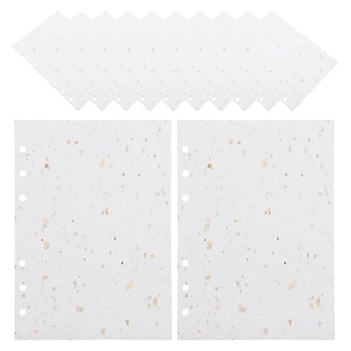 Papier pour Scrapbooking Vintage A6 120g Cabilock Idéal pour Décoration d'Agenda à Anneaux