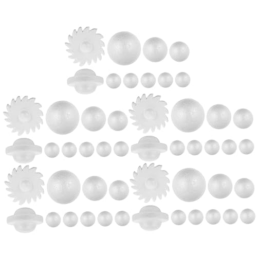 FONDOTIN 5sätze Schaumstoffbälle Solar System Bastelset Junge Mädchen Solarfarben Malset DIY...