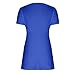 Womens Solid Color Crewneck Short Sleeve Loose Fit Tops Casual Soft Shirts for Daily Basic Summer Fashion Blouses Womens Summer Tops Plus Size Blue M