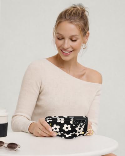 Petitian for Samsung Galaxy A17 5G Wallet Stand Case, White Flower - image 5
