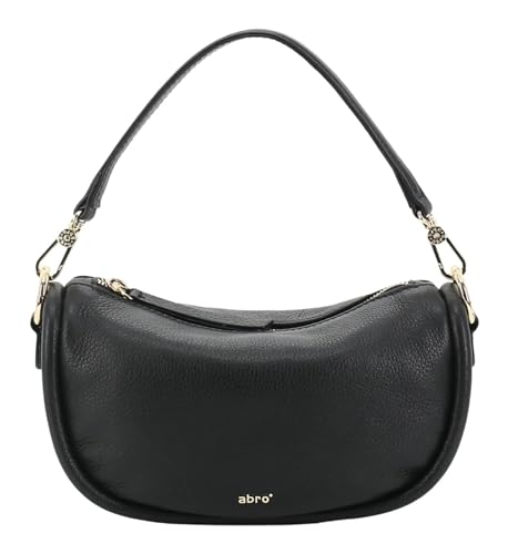ABRO Cuir sac à épaule bandoulière Crossbody Bag Willow noir femme