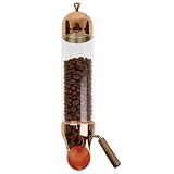 Coffee Bean Dispenser, Wall-Mounted Storage Container Gold60cm-1Pack