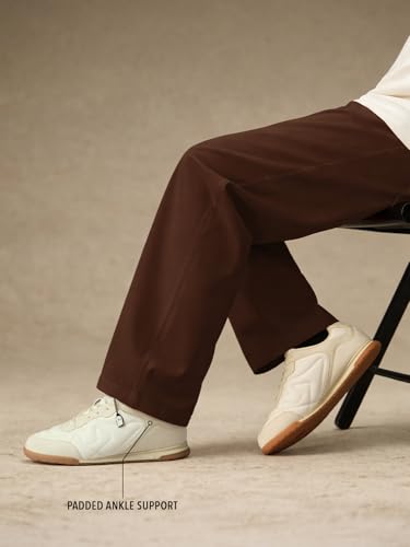 Image of The Souled Store Kanso ZE Zen Edition : Men and Boys Low Top Sneakers with Premium Microfibre Suede and PU Upper and Cushioned Footbed and Brown Gum Outsole and Lace Up Support