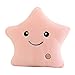 DAMAJIANGM Peepheaven Giocattolo Cuscino Cuscino Peluche Cuscino Luminoso a Forma di Stella con Cuscino Luminoso Unico - Rosa