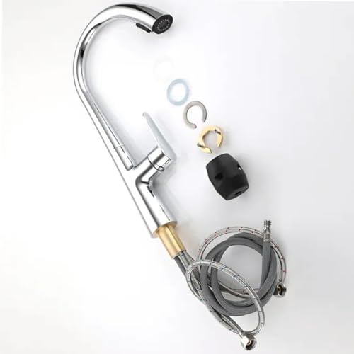 Torneira Goumert Extensivel Cozinha Pia Bancada Monocomando Luxo Agua Fria Quente Jatos Agua 360 Gra