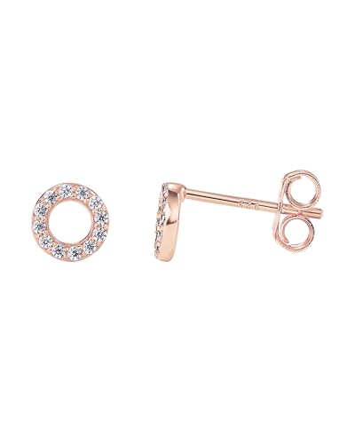Image of PAVOI 14K Gold Plated 925 Sterling Silver Stud Earrings for Women - Dainty Geometrical Bar Triangle Heart Earrings - Valentines Day Trendy Jewelry