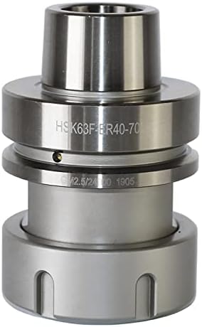 HSK63F ER40-70L Balance Collet Chuck G2.5 24000RPM CNC Tool Holder Stainless Steel With Pull Stud Milling Lathe (HSK63F ER40-70L)