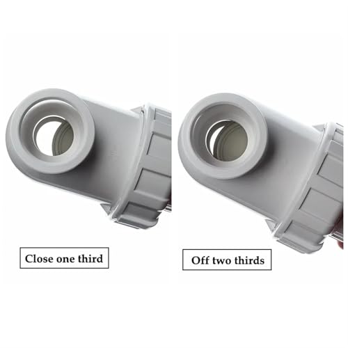 Vanne d'aquarium et contrôle débit précision 32mm en plastique UPVC - 6