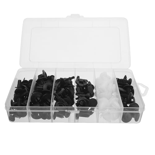 MAGICLULU 100piezas Hebillas Para Coche Clips Carrocería De Coche Retenedores Remaches De Parachoques De Clips Para Chinchetas De Automóviles Sujetadores Presión Para Reparación De