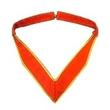 Bricks Masons 32nd Degree Scottish Rite Collarette - Orange & Gold Moire