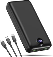 PDBEST – PDBEST Power Bank 50000mAh,3 in 1 Kabel 22,5W Schnellladen H