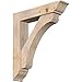 Ekena Millwork BKT0806X36X40LEC01SDF Legacy Traditional Smooth Bracket w/Offset Brace, Douglas Fir