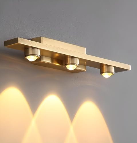 FILLISKA® LED Mirror/Picture/Vanity Light with Warmwhite Light and Luxurious Gold Finish (9 Watt Luxurious Gold-8672)(2 Year Warranty)