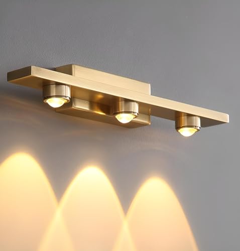 Image of FILLISKA LED Mirror /Picture /Vanity Light with Warmwhite Light and Luxurious Gold Finish (9 Watt Luxurious Gold-8672)(2 Year Warranty)