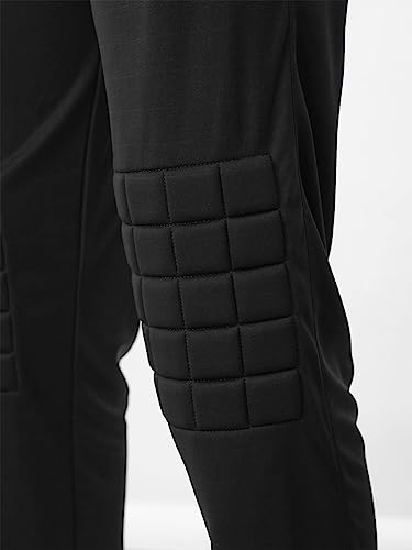 KKmeter Kids Boys Goalkeeper Padded Jersey and Pants Outfit Soccer Goalie Football T-Shirt Training Uniform