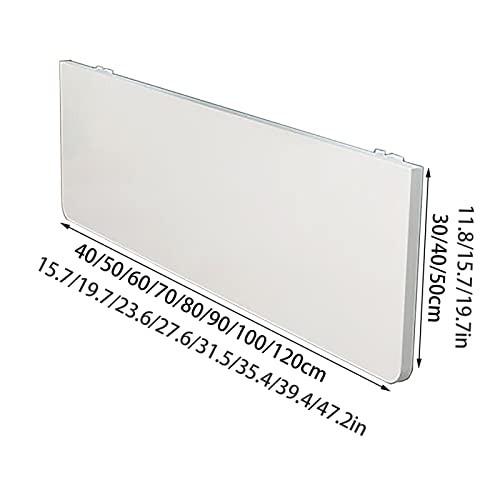 Table flottante murale rabattable bois massif pour petit espace