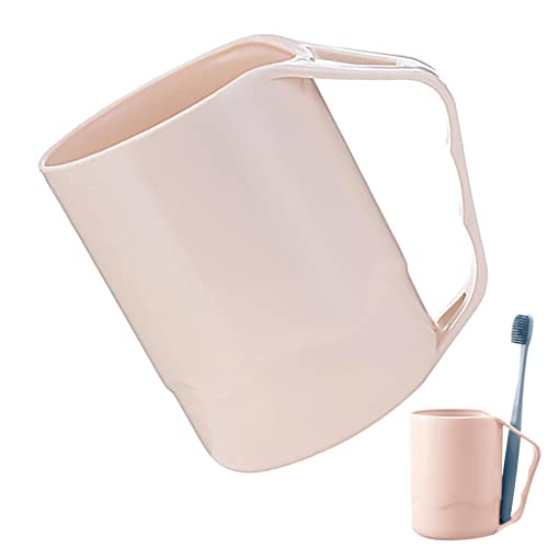 Portavasos para cepillo de dientes - Base de cepillo de dientes integrada para baño Vaso de enjuague bucal | Soporte para cepillos de dientes fácil de limpiar para baño, adecuado para su