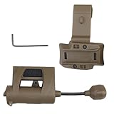 3 in 1 Tactical Helmet Signal Lamp LED Helmet Survive Light Water Resistant for Outdoor Sports Hunting Fishing(Brown)