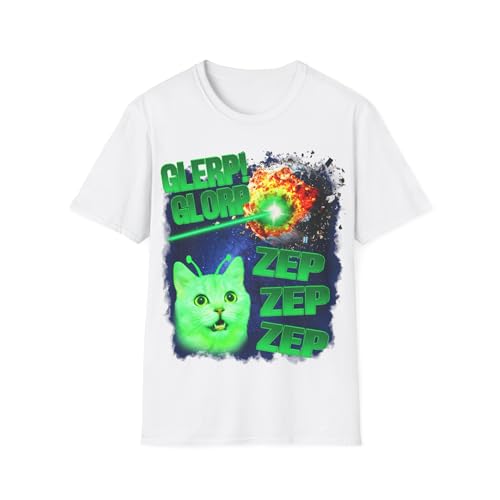 Alien Cat T-shirt humoristique unisexe graphic shirt hilarant