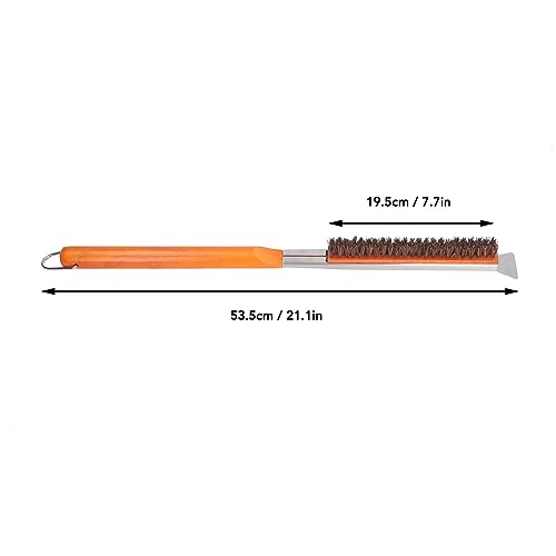 Escova de Pizza para Forno de Pizza para Ferramenta Final Teimoso Cle Lidar Com Escova Assar Alça Lo