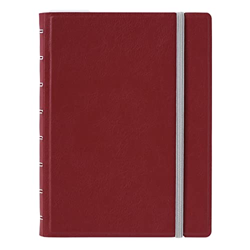 Cahier Filofax A5 rechargeable bordeaux pour vos notes de bureau et réunions
