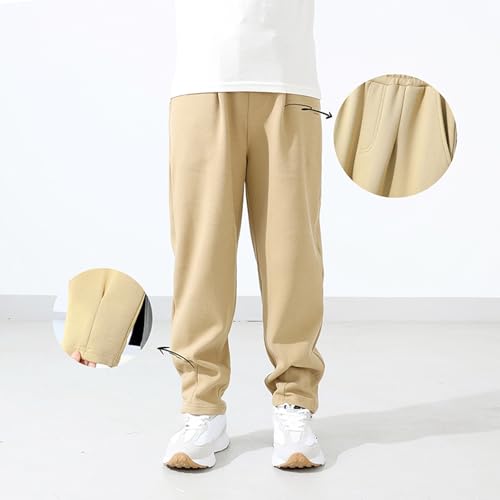 Boys Sweatpants High Waisted Straight Leg Baggy Jogger 2025 Elastic High Waist Fall Jogger Pants Y2k Trendy Track Trousers2