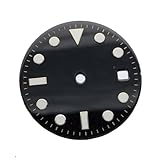 RNSZKIPJ 29 mm Scheibenersatz, modifiziertes Zifferblatt, blau-grün, leuchtender Nagel, buchstäblich passend für 2836 Uhrwerk Meiyouda Machine Heart 8215