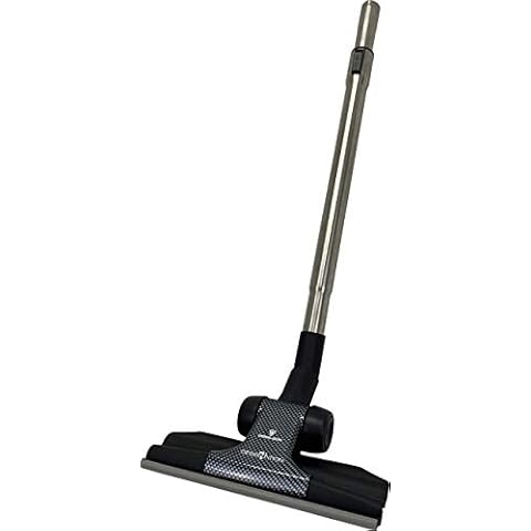 Wessel-Werk Ultra-Thin RD285 Designation Vacuum Floor Brush Attachment with Adjustable Stainless Steel Vacuum Extension Wand, for Hardwood and Carpet, fits 1.25inch (32mm) Cover