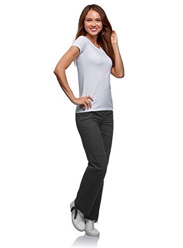Oodji Ultra Donna Pantaloni in Cotone con Elastico...