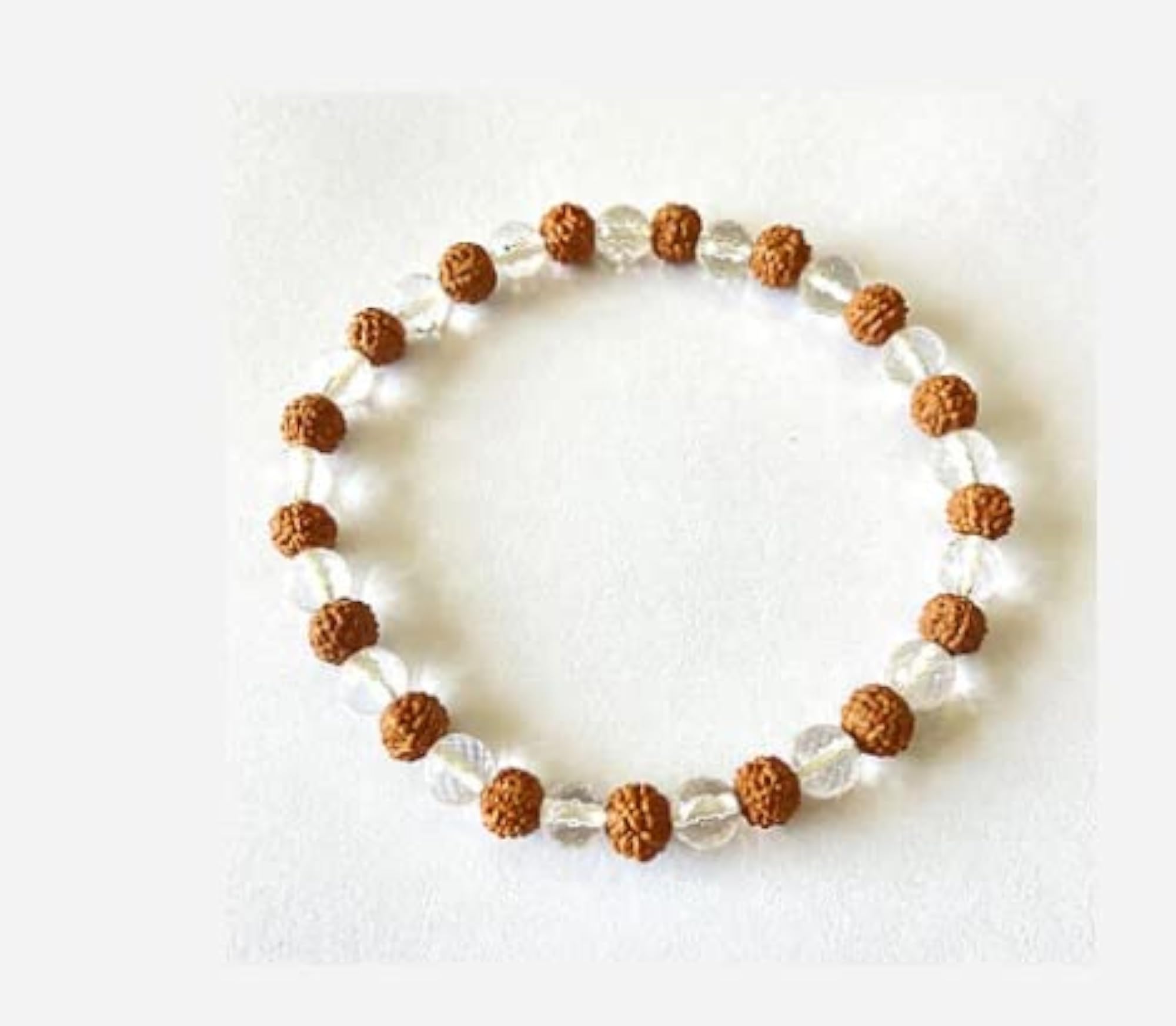 Sphatik Rudraksha Crystal Bracelet, Auspicious Gift