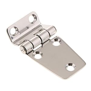 Marine 304 Stainless Steel Door Hinge Short Side Door Hinge for Boat RV Yacht Hardware Horsebox 75x40mm Boating Accessories