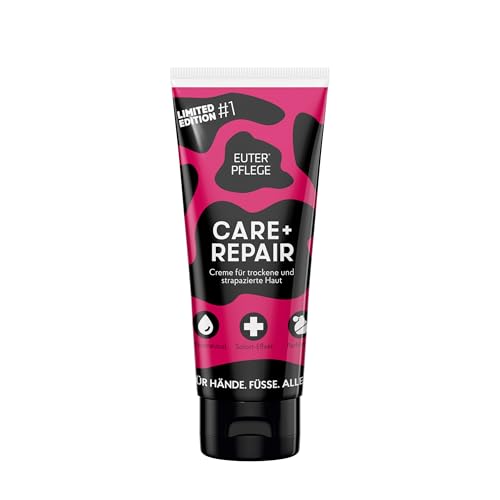 EUTERPFLEGE Care + Repair Creme, Limited Pink Edition, 100ml, intensive Pflege für trockene Haut, Feuchtigkeitscreme für Hand und Körper, parfümfrei, Allergiker geeignet EUTERPFLEGE Care + Repair Creme, Limited Pink Edition, 100ml, intensive Pflege für trockene Haut, Feuchtigkeitscreme für Hand und Körper, parfümfrei, Allergiker geeignet