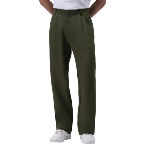 Image of Urbano Fashion Men's Loose Baggy Fit Solid Korean Pants Stretchable