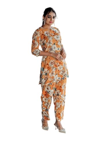 Kurta pour femme imprimé géométrique unique - Ensemble Co-Ord deux pièces coupe moderne