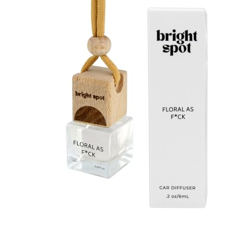 Image of Car Air Freshener - Premium Car Hanging Air Freshener, Long-Lasting Fragrance for Auto and Home (0.2 Fl Oz (Pack of 1), Floral - Cassis, Rose, Tonka Bean)