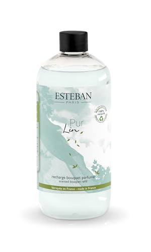 Esteban - Recharge Bouquet parfumé 500ml Pur Lin